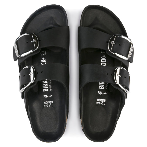 ARIZONA BIG BUCKLE - BLACK - OIL LEATHER